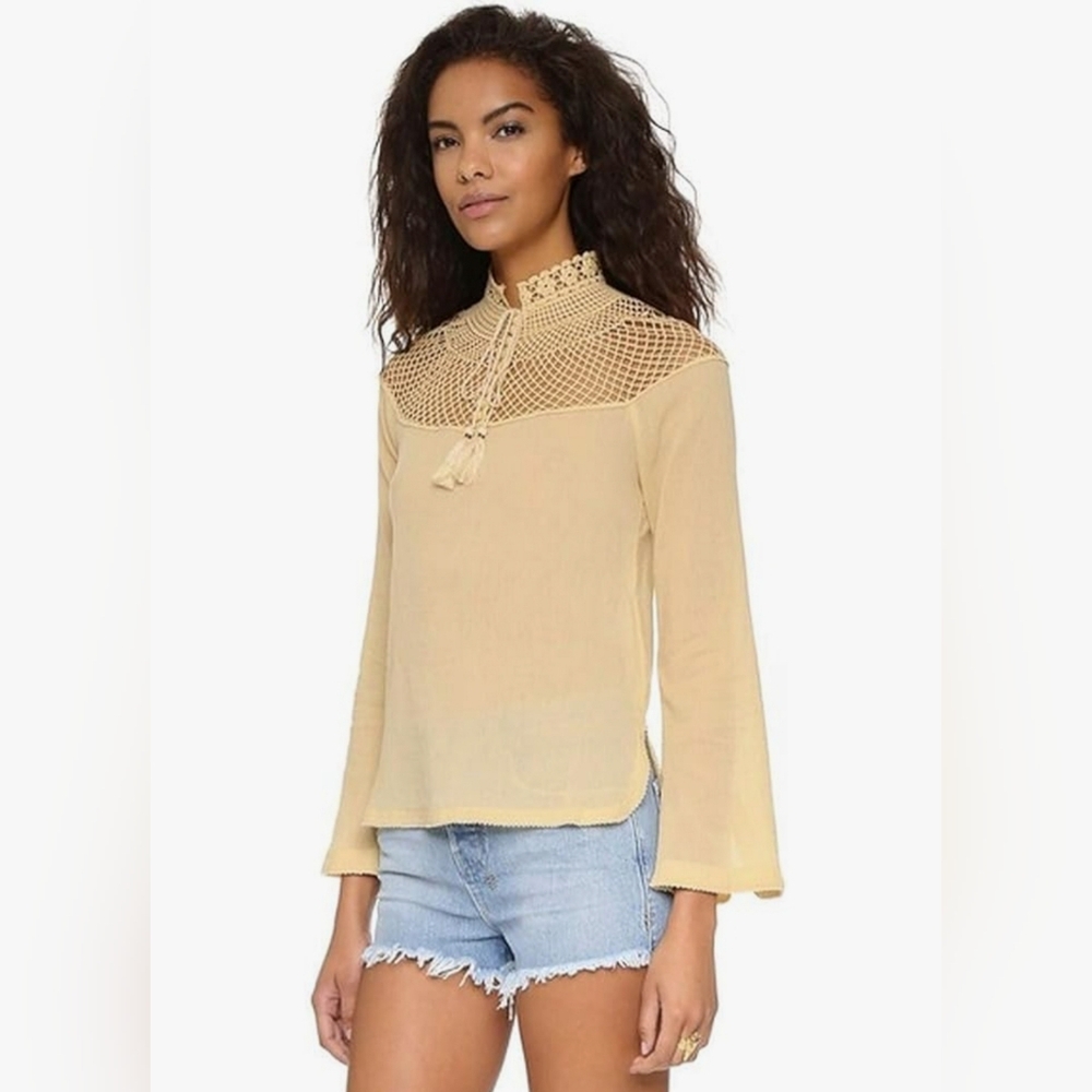 Free People On The Island Crochet Blouse. Size: XS. - Picture 6 of 14